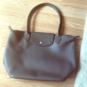 Leather Longchamp purse